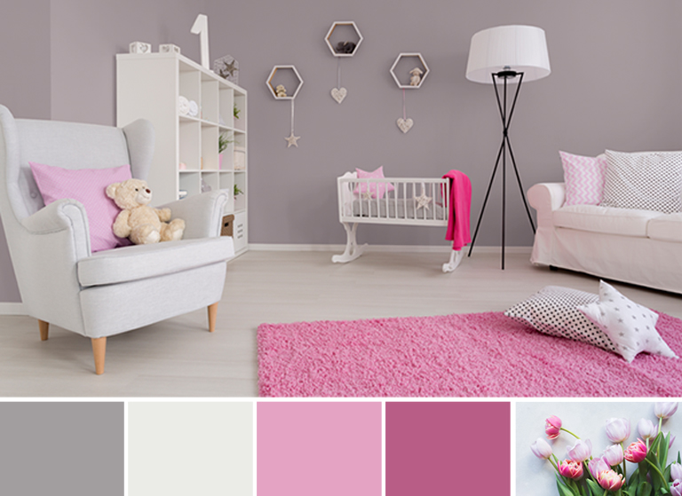 Spring inspired bold, pastel, and soft coloured bed room