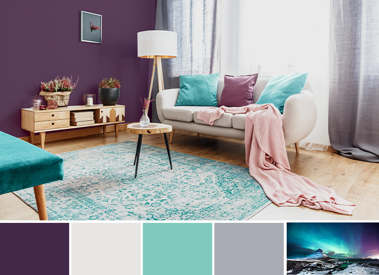 Manitoba inspired soft coloured living room