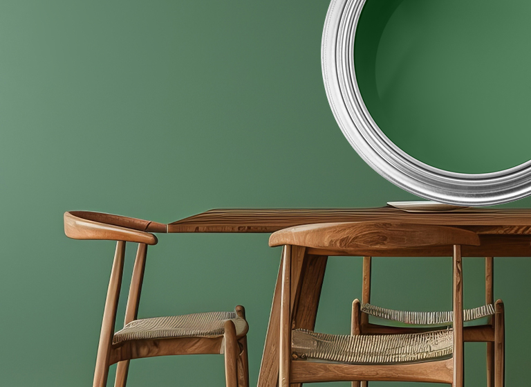 Water hawthorne inspired deep coloured dining room