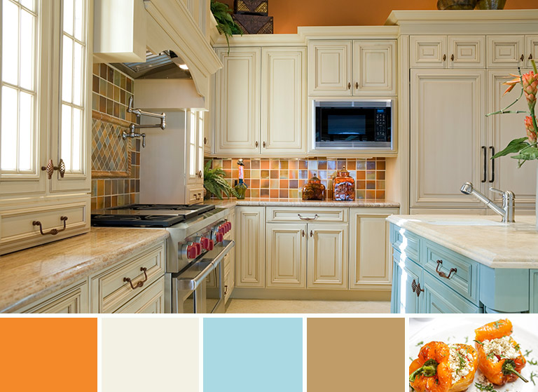 September inspired pastel coloured kitchen