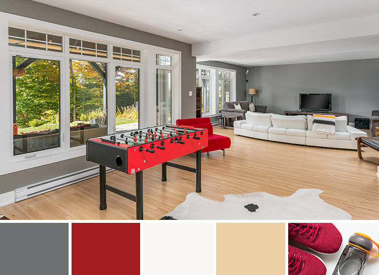 October inspired deep coloured living room