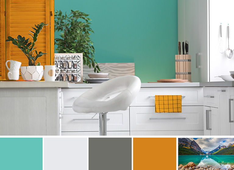 Alberta inspired pastel coloured room