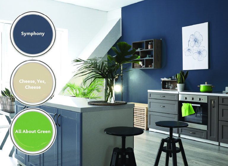 February inspired nature coloured kitchen