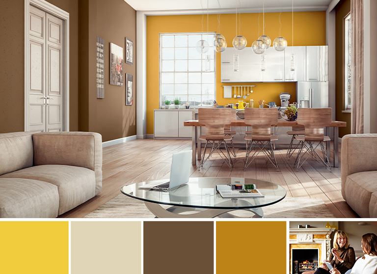 Relationships inspired neutral coloured living room